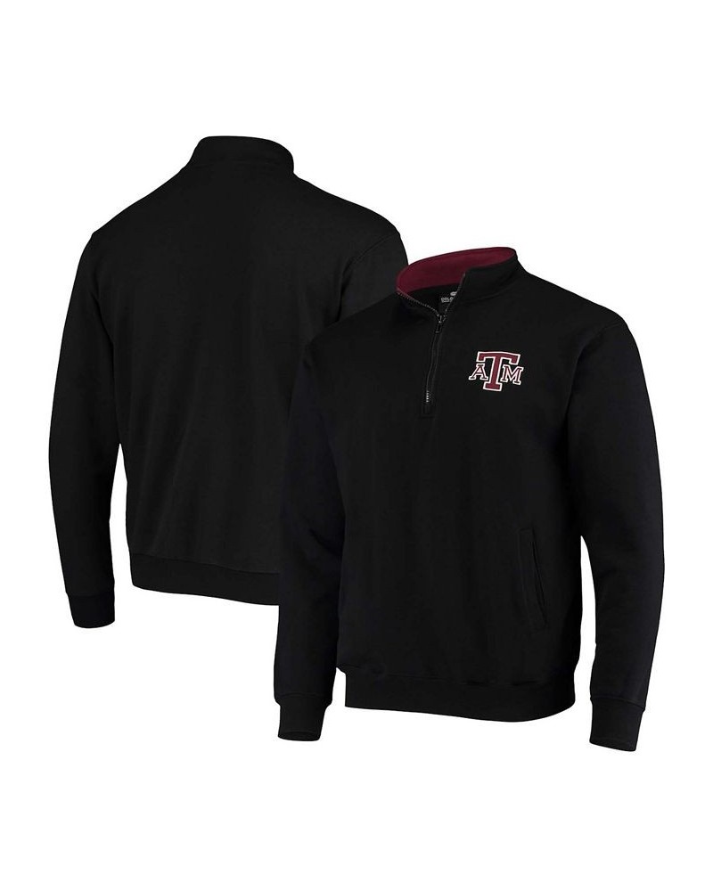 Men's Black Texas A M Aggies Tortugas Logo Quarter-Zip Jacket $25.80 Sweatshirt