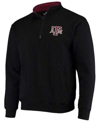 Men's Black Texas A M Aggies Tortugas Logo Quarter-Zip Jacket $25.80 Sweatshirt