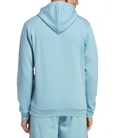 Men's Feel Cozy Essentials Fleece Pullover Hoodie Preloved Blue $24.75 Sweatshirt