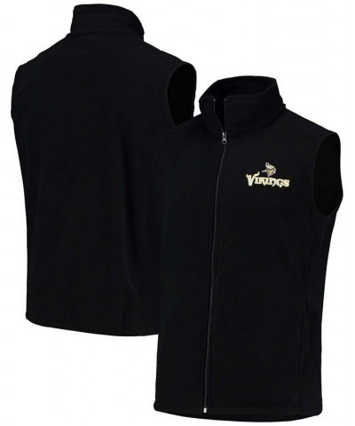 Men's Black Minnesota Vikings Houston Fleece Full-Zip Vest $24.60 Vests