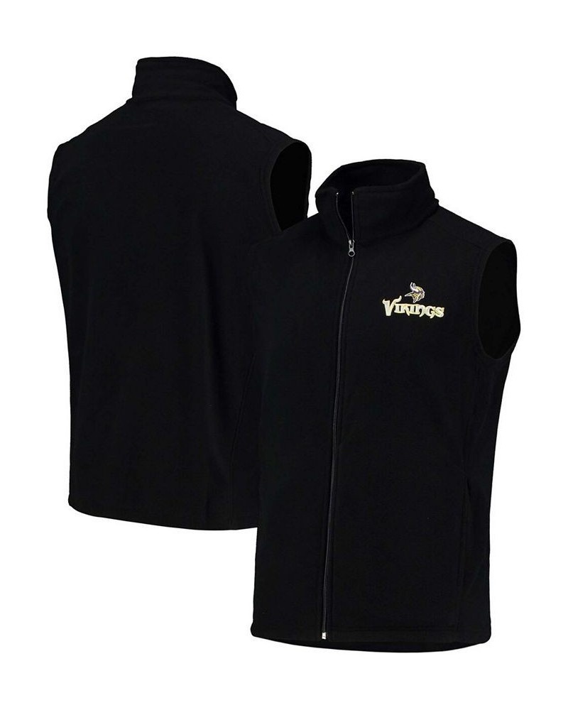 Men's Black Minnesota Vikings Houston Fleece Full-Zip Vest $24.60 Vests