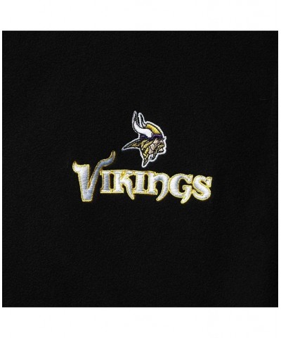 Men's Black Minnesota Vikings Houston Fleece Full-Zip Vest $24.60 Vests