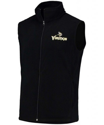 Men's Black Minnesota Vikings Houston Fleece Full-Zip Vest $24.60 Vests