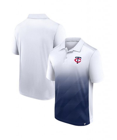 Men's White, Navy Minnesota Twins Iconic Parameter Sublimated Polo Shirt $31.20 Polo Shirts