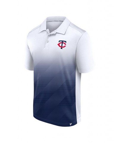 Men's White, Navy Minnesota Twins Iconic Parameter Sublimated Polo Shirt $31.20 Polo Shirts