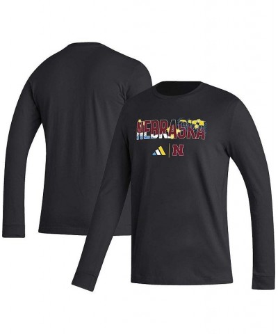 Men's Black Nebraska Huskers Honoring Black Excellence Long Sleeve T-shirt $23.51 T-Shirts